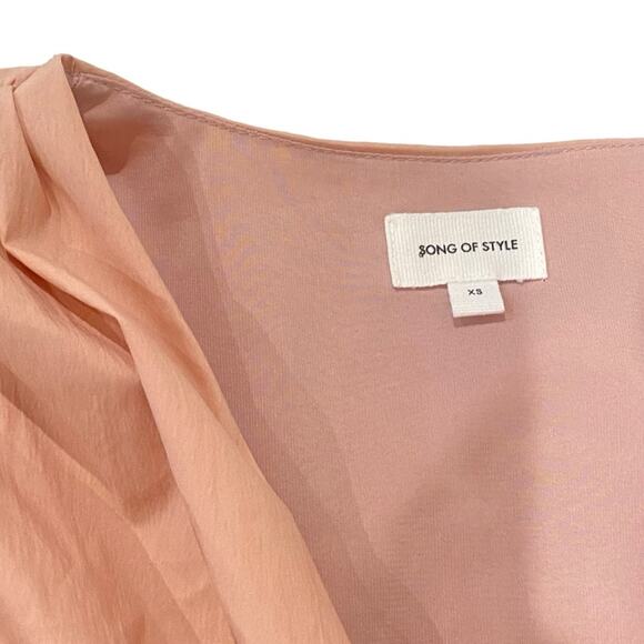 Revolve Song of Style Eunice Ruched Cinched Waist Corset Top in Blush XS - Picture 10 of 10